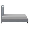 LUMINA-60'' PLATFORM BED-GREY