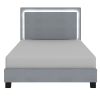 LUMINA-60'' PLATFORM BED-GREY