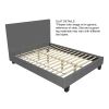 LUMINA-60'' PLATFORM BED-GREY