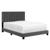 JEDD-60'' BED-CHARCOAL FABRIC