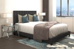 JEDD-60'' BED-CHARCOAL FABRIC