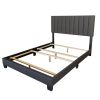 JEDD-60'' BED-CHARCOAL FABRIC