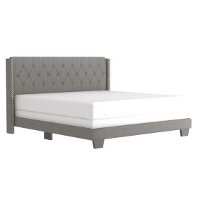 GUNNER-78'' BED-LIGHT GREY