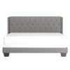 GUNNER-78'' BED-LIGHT GREY