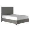 LUCILLE-60'' BED-GREY/SILVER