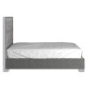 LUCILLE-60'' BED-GREY/SILVER