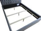 LUCILLE-60'' BED-GREY/SILVER