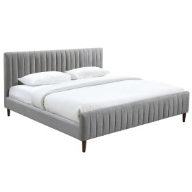 HANNAH-78'' BED-LIGHT GREY