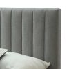 HANNAH-78'' BED-LIGHT GREY