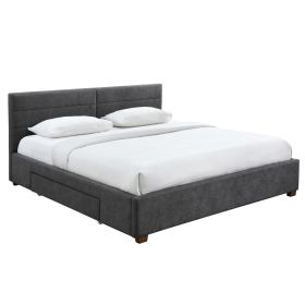 EMILIO-78'' BED-CHARCOAL