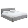 EMILIO-78'' BED-LIGHT GREY