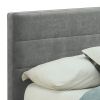 EMILIO-78'' BED-LIGHT GREY