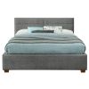 EMILIO-60'' PLATFORM BED-LIGHT GREY