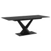 JULIUS-EXTENSION DINING TABLE-BLACK