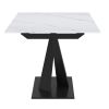 JULIUS-EXTENSION DINING TABLE-WHITE