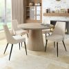 GODIVA-DINING TABLE-IVORY STONE