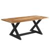 ZAX-DINING TABLE-NATURAL/BLACK