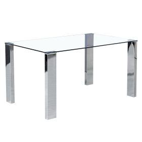 FRANKFURT-DINING TABLE-STAINLESS STEEL