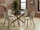 ROCCA-DINING TABLE, 40"dia-WALNUT