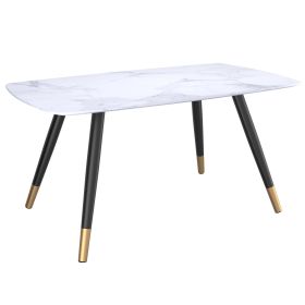 EMERY-RECT. DINING TABLE-WHITE