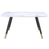 EMERY-RECT. DINING TABLE-WHITE