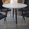 EMERY-ROUND DINING TABLE-WHITE