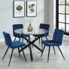 SUZETTE-DINING TABLE, 40"dia-BLACK