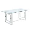 EROS-DINING TABLE-SILVER