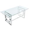 EROS-DINING TABLE-SILVER