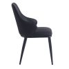 KASH-SIDE CHAIR-BLACK PU