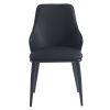 KASH-SIDE CHAIR-BLACK PU