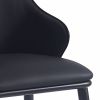 KASH-SIDE CHAIR-BLACK PU