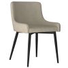 BIANCA-SIDE CHAIR-BEIGE/BLACK LEG