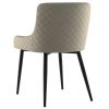 BIANCA-SIDE CHAIR-BEIGE/BLACK LEG