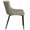 BIANCA-SIDE CHAIR-BEIGE/BLACK LEG