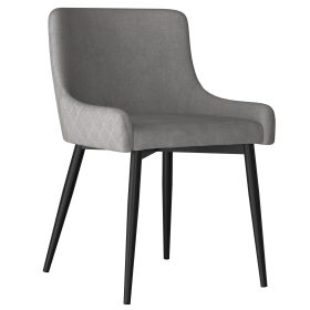 BIANCA-SIDE CHAIR-GREY/BLACK LEG