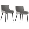 BIANCA-SIDE CHAIR-GREY/BLACK LEG