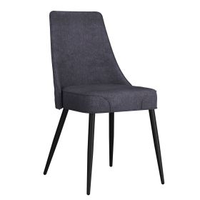 KODA-SIDE CHAIR FABRIC-CHARCOAL