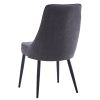 KODA-SIDE CHAIR FABRIC-CHARCOAL