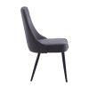 KODA-SIDE CHAIR FABRIC-CHARCOAL