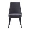 KODA-SIDE CHAIR FABRIC-CHARCOAL