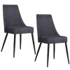 KODA-SIDE CHAIR FABRIC-CHARCOAL