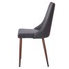 CORA-SIDE CHAIR PU-BLACK