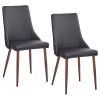 CORA-SIDE CHAIR PU-BLACK