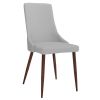 CORA-SIDE CHAIR PU-LIGHT GREY