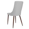 CORA-SIDE CHAIR PU-LIGHT GREY