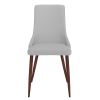 CORA-SIDE CHAIR PU-LIGHT GREY