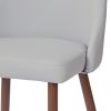 CORA-SIDE CHAIR PU-LIGHT GREY