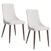 CORA-SIDE CHAIR PU-WHITE