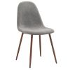 LYNA-SIDE CHAIR FABRIC-GREY